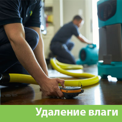 Удаление влаги после потопа в Бирске
